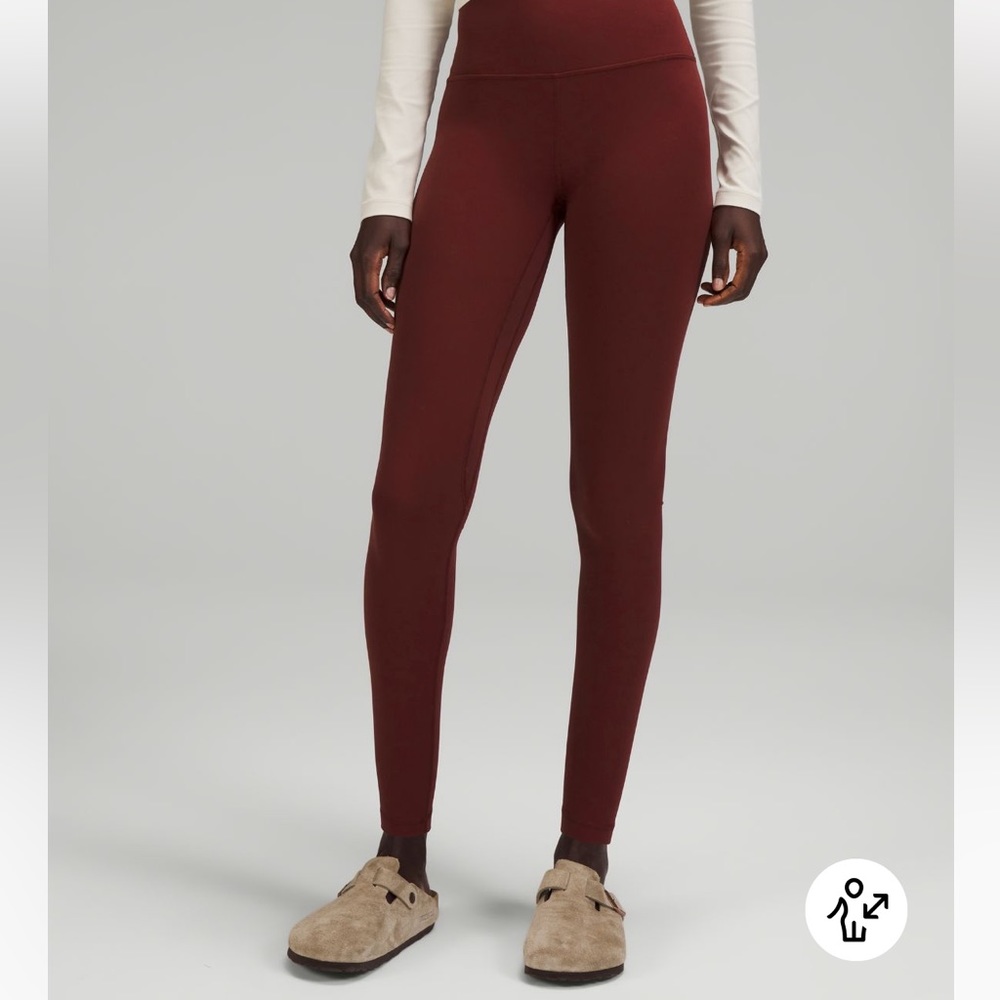 Lululemon Wunder Under HR 25” in Heathered Merlot